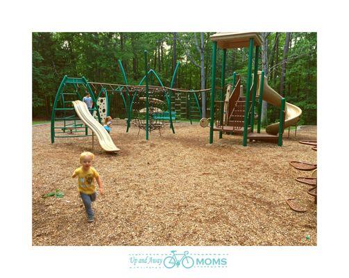 Piney wood park was one of our favorites to visit in Durham.  We had my 2 yr olds birthday there.  www.upandawaymoms.com