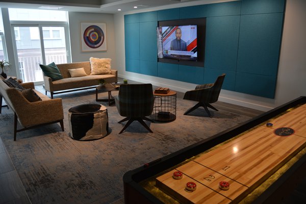 Gaming Lounge with Shuffleboard