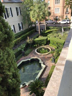 The beautiful garden of the historic Calhoun mansion