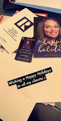 Holiday Cards for my clients! Happy Holidays!!!