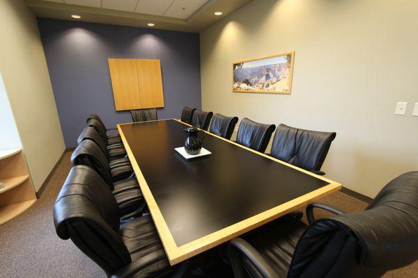 Our large conference room is sure to impress your board or your biggest client!