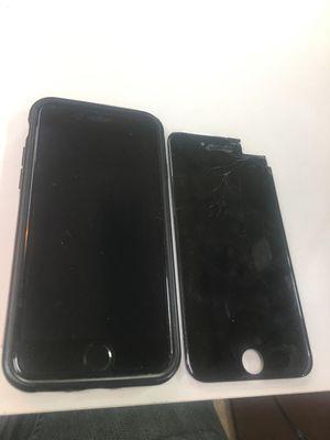 Before and after i phone repair.