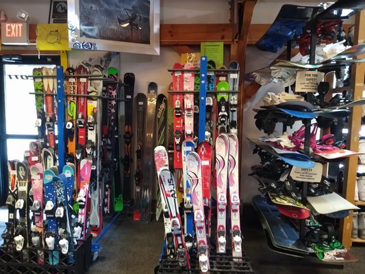 Consignment ski and snowboard also changes daily