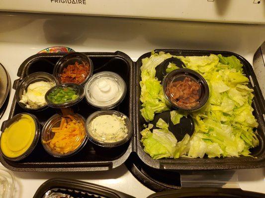 Lexingtonian Salad with Fixings for Potato AND Salad