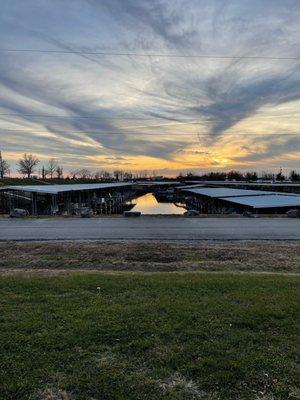 View of F and G docks