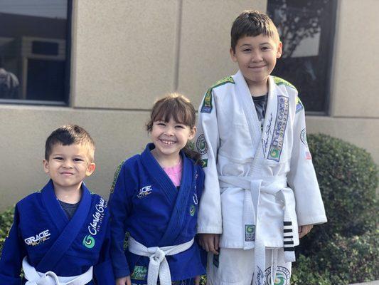 The kids are ready for BJJ