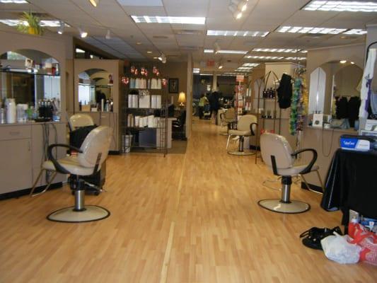 Inside of the salon.