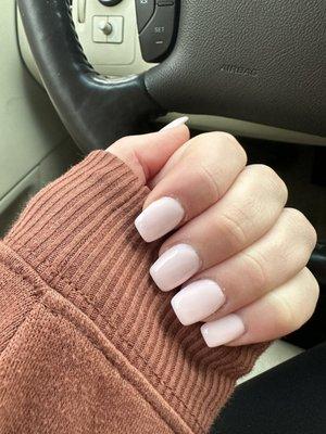 Light pink acrylics