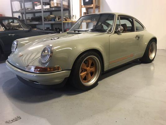 This Porsche Singer had all of the nickel polished and ceramic coated.