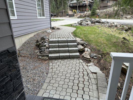 Before Photos  rebuilt deck entryway by Top Shelf Handyman Pros - Coeur d'Alene Id and Spokane area Handyman