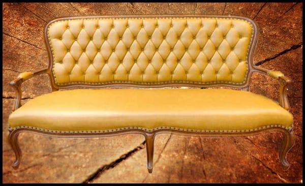 Couch upholstery repair Pasadena California. Couch restoration, couch re upholstery, couch restored by upholsterer in Pasadena.