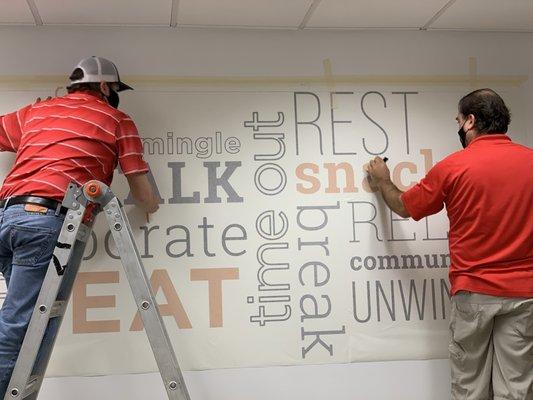 Wall Graphics, print & cut vinyl.