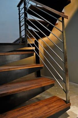 Custom Staircase, designed and built by Drophouse.