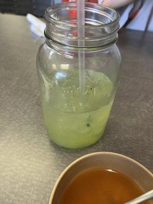 Cucumber, Pineapple and lemon Agua Fresca