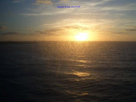 Sunset over Kona, Hawaii