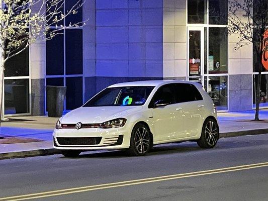 MK7 gti looking fantastic during a night out on the town