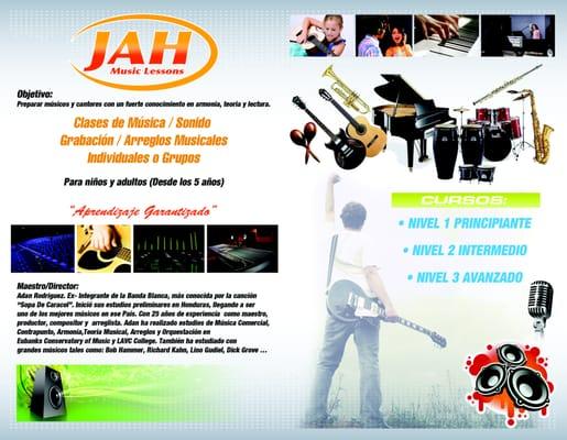 Jah Music Lessons. " Christian Music School "