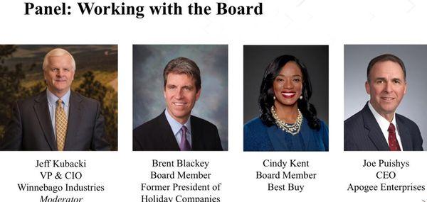 Yearly facilitation of a Board of Directors panel discussion for CIO's