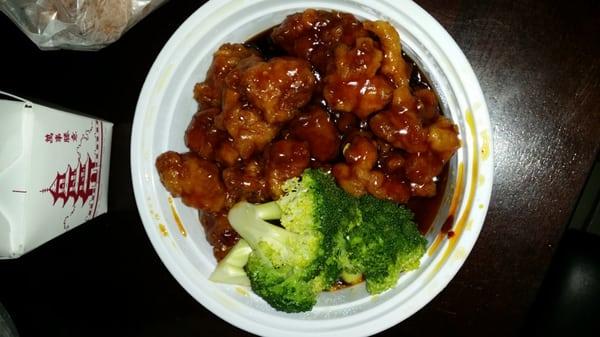 General Tso's Chicken. Yum!