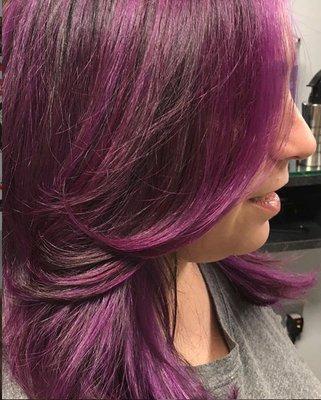 COLOR DONE BY ROSEANN BLOW DRY BY KIM