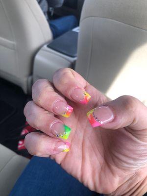 Full set, gel nails