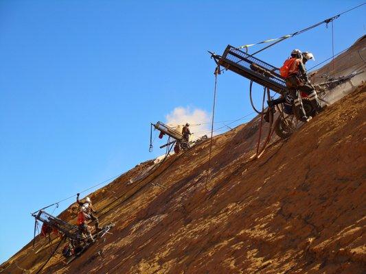 West Angelas Pilbara Mine Geotechnical Engineering Company Geovert  - Hazard Mitigation Services