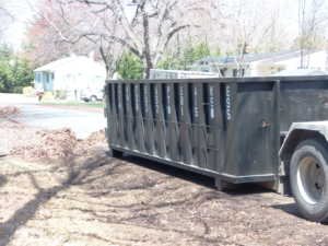 One of many different dumpster sizes we rent.