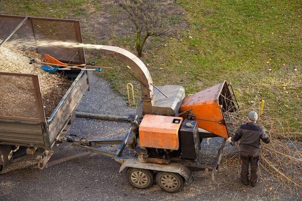 Wood Chipping in Mishawaka