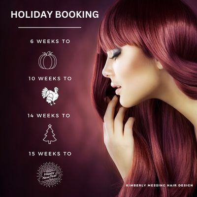 Don't forget to schedule your holiday hair appointment!