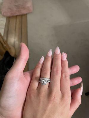 Engagement ring, and a everyday engagement ring. :)