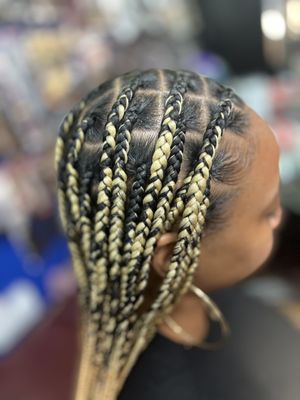 Knotless box braid