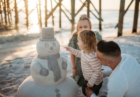 Florida Christmas Mini shoot with Dan in the Sand Sculptures