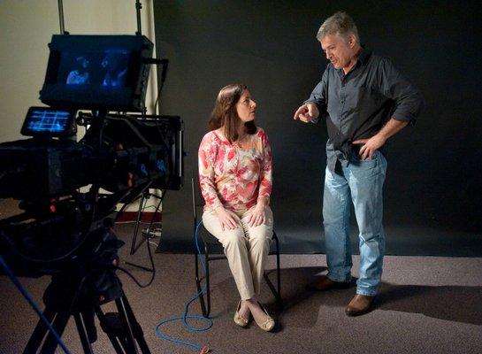 Bob directing a shoot