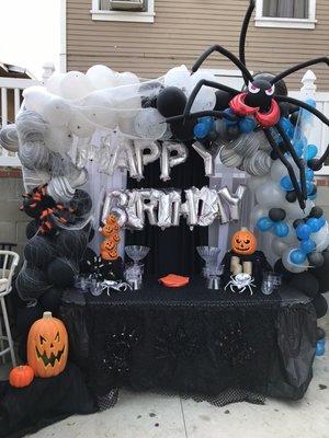 Halloween Birthday Theme.