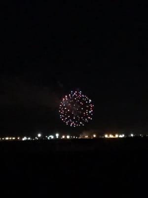 4th of July fireworks view