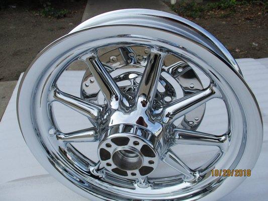 HARLEY DAVIDSON CHROME 9 SPOKE WHEEL