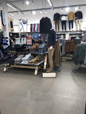 Men's wear display