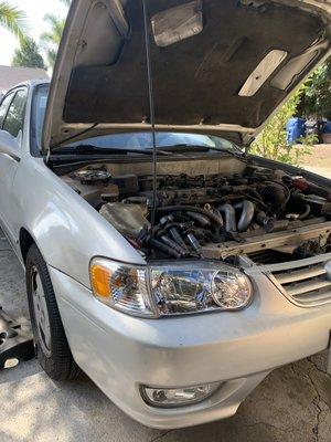 2001 Toyota Corolla valve cover gasket replacement