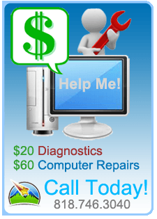 Providing expert "Computer Repair Services" at an affordable price! Servicing the SFV and West LA areas..