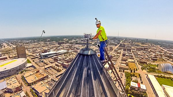 Working on the restoration of the historic Kansas City Power & Light Building!