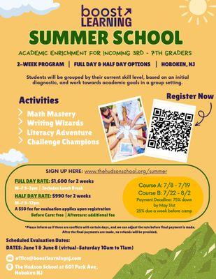 New summer program! Reach out for more information.