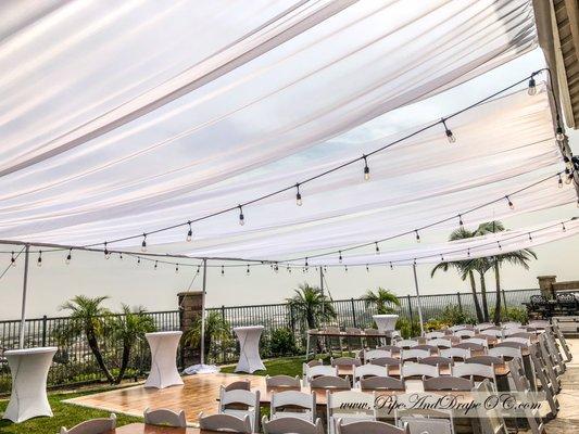 Outdoor yard draping