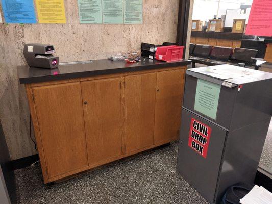 Civil Drop Box area (near 1st floor elevator).