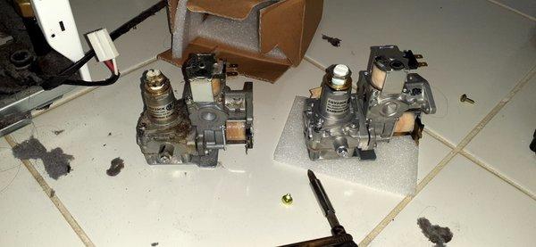 LG Dryer gas valve replacements