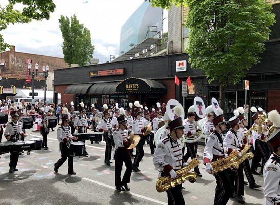 Tualatin High School Marching Band - Grand Floral Parade - Portland Rose Festival