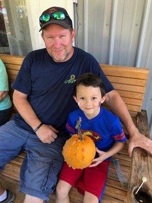 Meeting Superman at the Fall Festival!