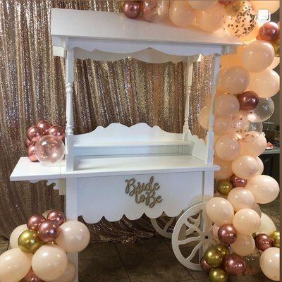 Dessert cart personalized  with any phrase available (Oh Baby, Bride to Be, Happy Birthday, name or age, etc.