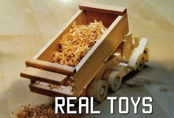 Bill & Reta's Real Toys.  Fully functional wooden toys built for even the big kids