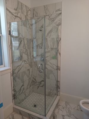 Custom shower install