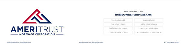 Contact Ameritrust Mortgage today for a free consultation. Let our experienced loan officers help you navigate the path to homeownership.
